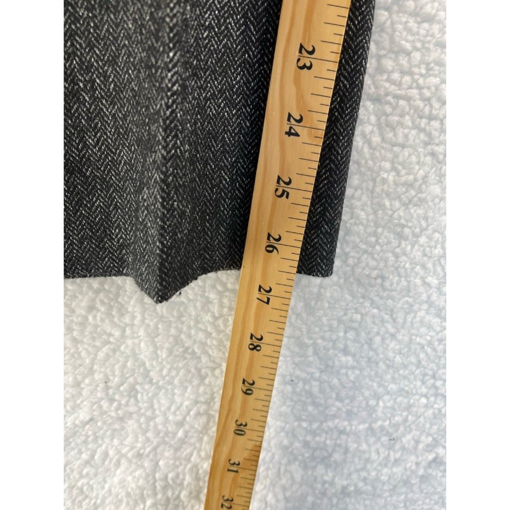 Talbots Womens Dress Pants Gray Herringbone High Rise Pockets Lined Petites 12 - Picture 3 of 8